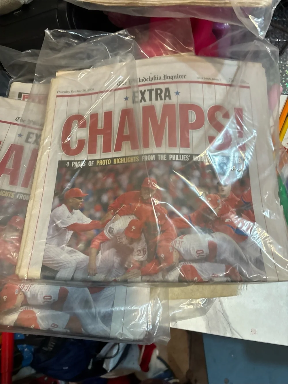 'Extra CHAMPS!' Red Celebration Poster